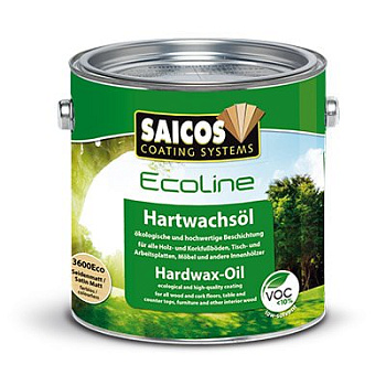 Масло с твердым воском «Saicos Ecoline Hartwachsol» (0,125 литров)
